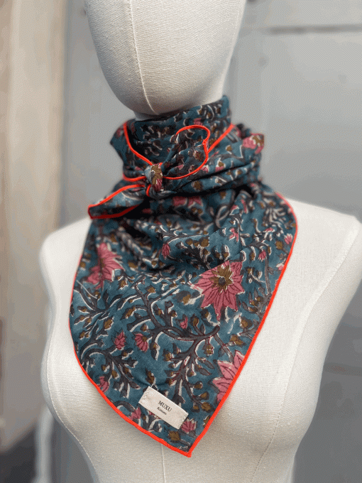 Foulard XL Mumbai Bleu