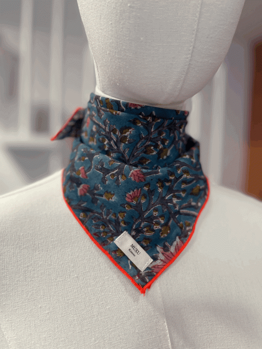 Mini Foulard Bleu