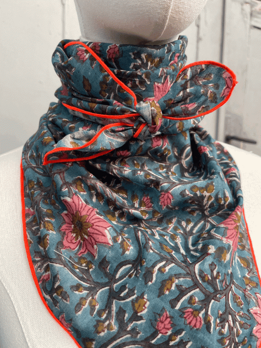 Foulard XL Mumbai Bleu