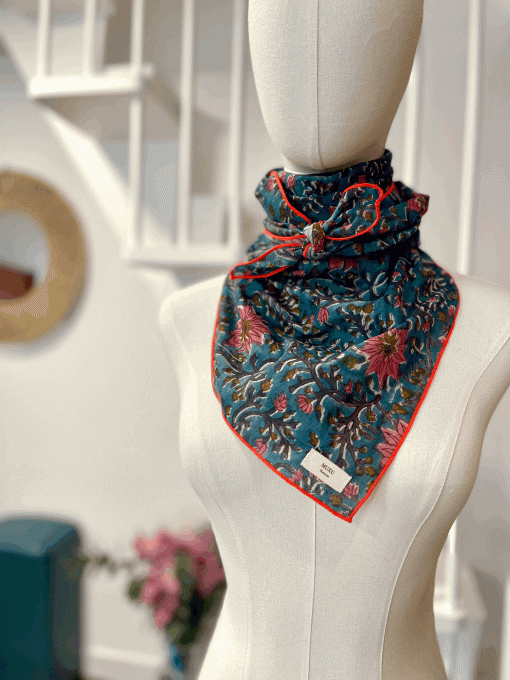 Foulard XL Mumbai Bleu
