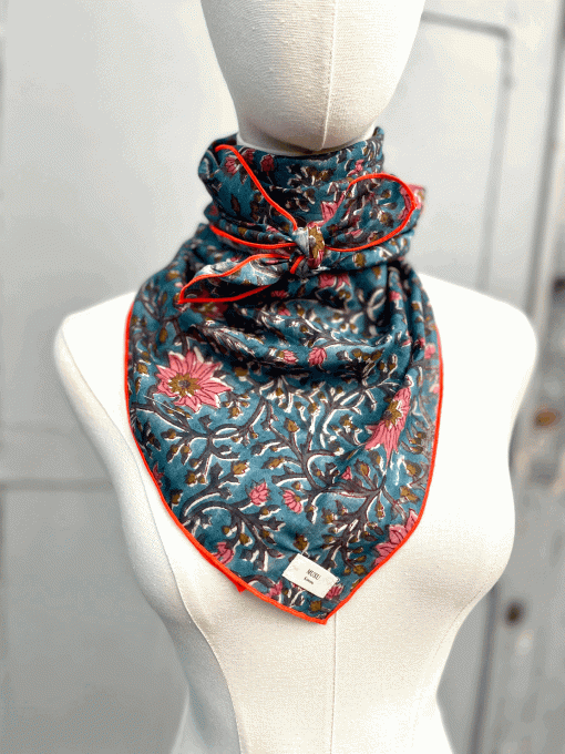 Foulard XL Mumbai Bleu